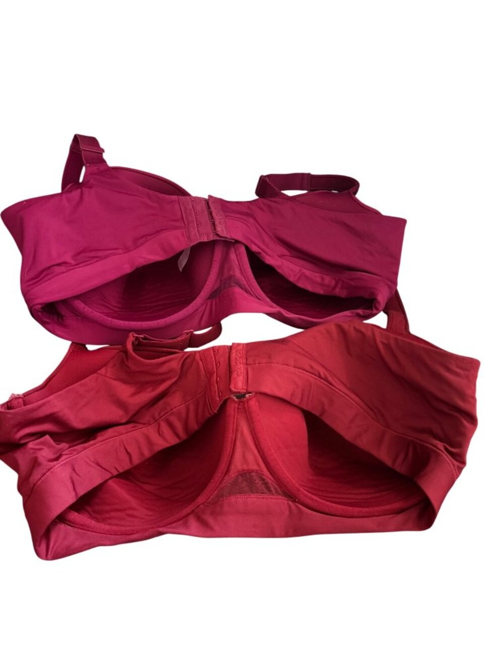Cacique 42DDD Lightly Lined Underwire Bras In Red & Berry With Lace Detail Set o - Picture 3 of 6